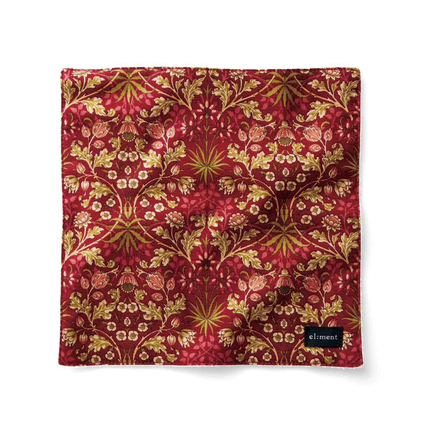 el:ment|【6月分以降お届け】el:ment　Fabric by BEST OF MORRIS　今治産パイルの吸水コンパクトタオルハンカチの会|Hyacinth