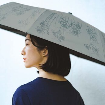 el:ment | ヴィンテージ植物画晴雨兼用折り畳み傘