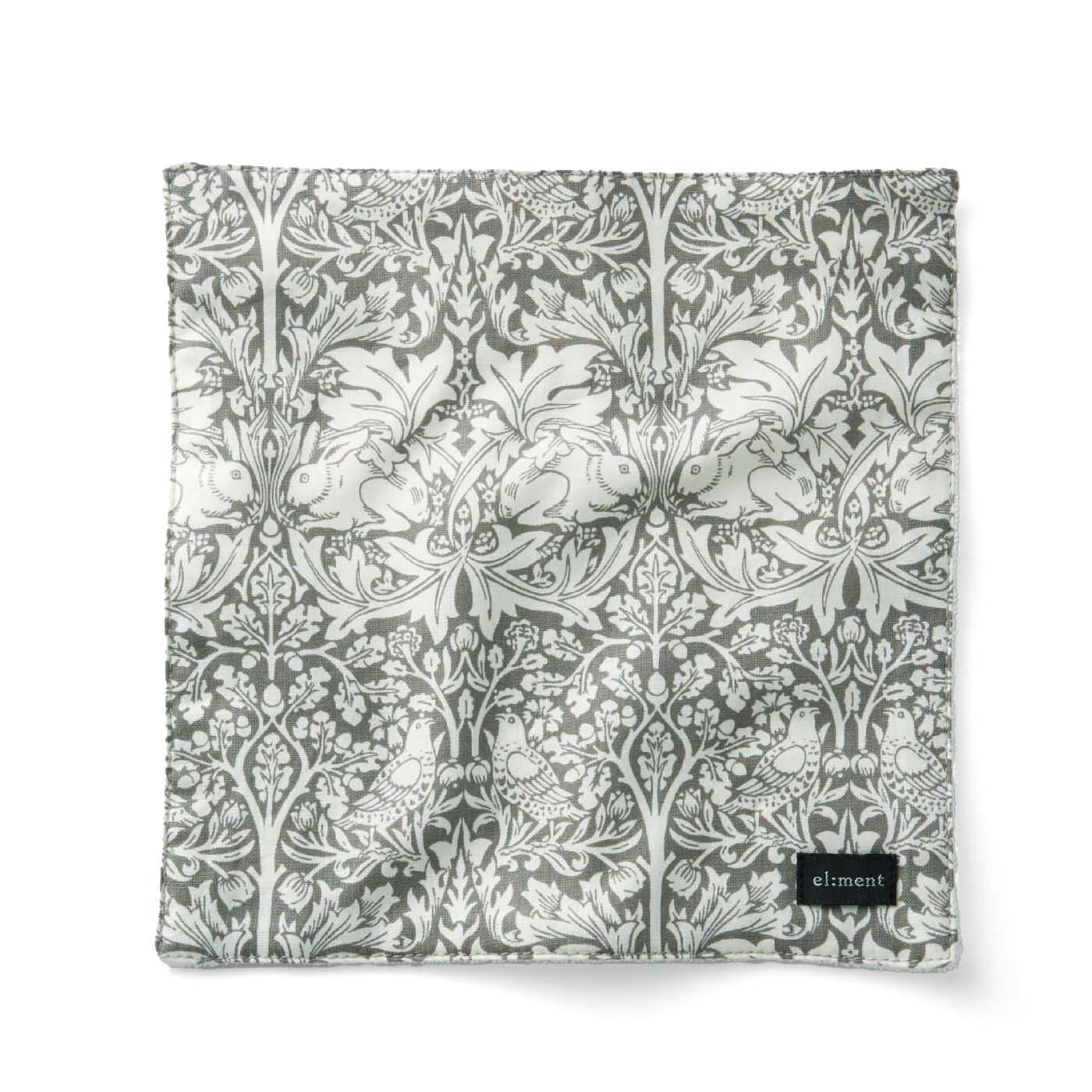 el:ment|【6月分以降お届け】el:ment　Fabric by BEST OF MORRIS　今治産パイルの吸水コンパクトタオルハンカチの会|Brother Rabbit