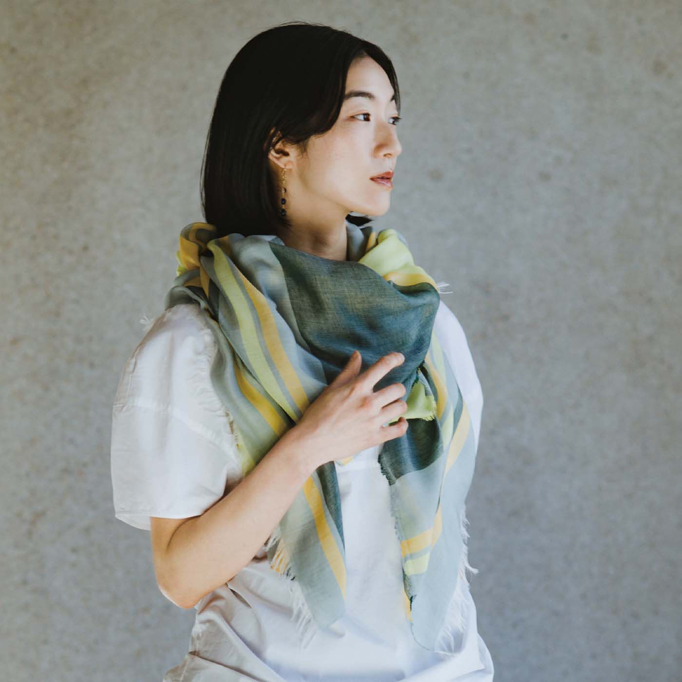 el:ment［エルメント］|el:ment×川上織物　テンセルTM繊維で織り上げた しなやかで光沢が美しい播州織大判ストールの会