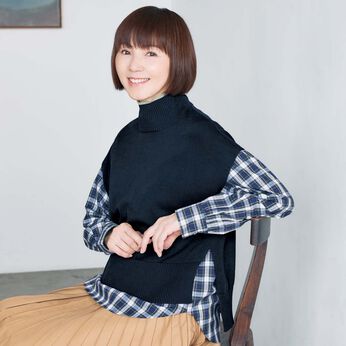 el:ment | 大人の女史会×el:mentハイネックニットベスト