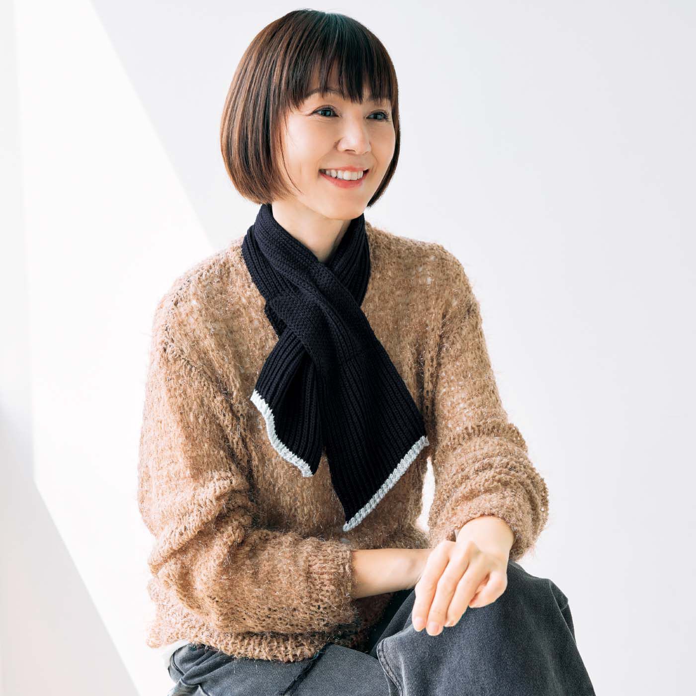 el:ment|大人の女史会×el:ment　首もとすっきり見え 好印象カラーのクロスミニマフラーの会