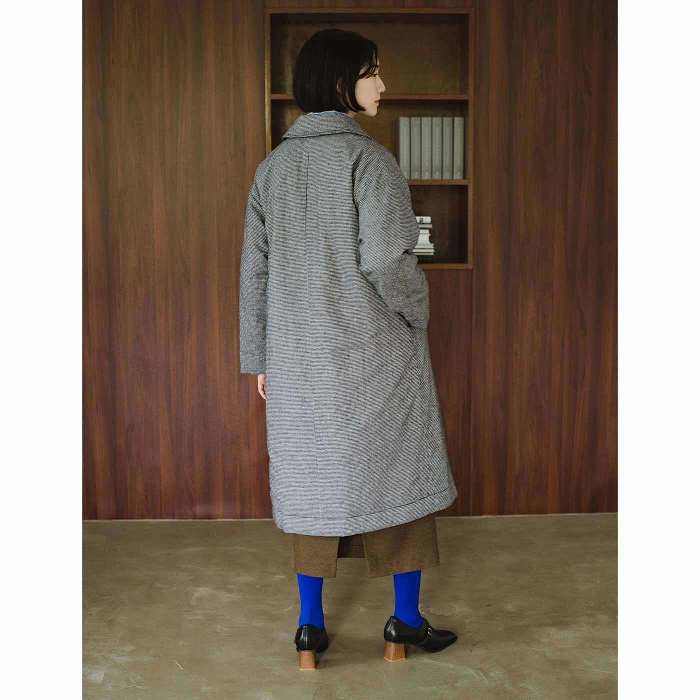 el:ment［エルメント］|el：ment×山本祐布子 内側ひらりバラの実が華やぐ 中わた入りで軽やか マフラーいらずジャケットコート