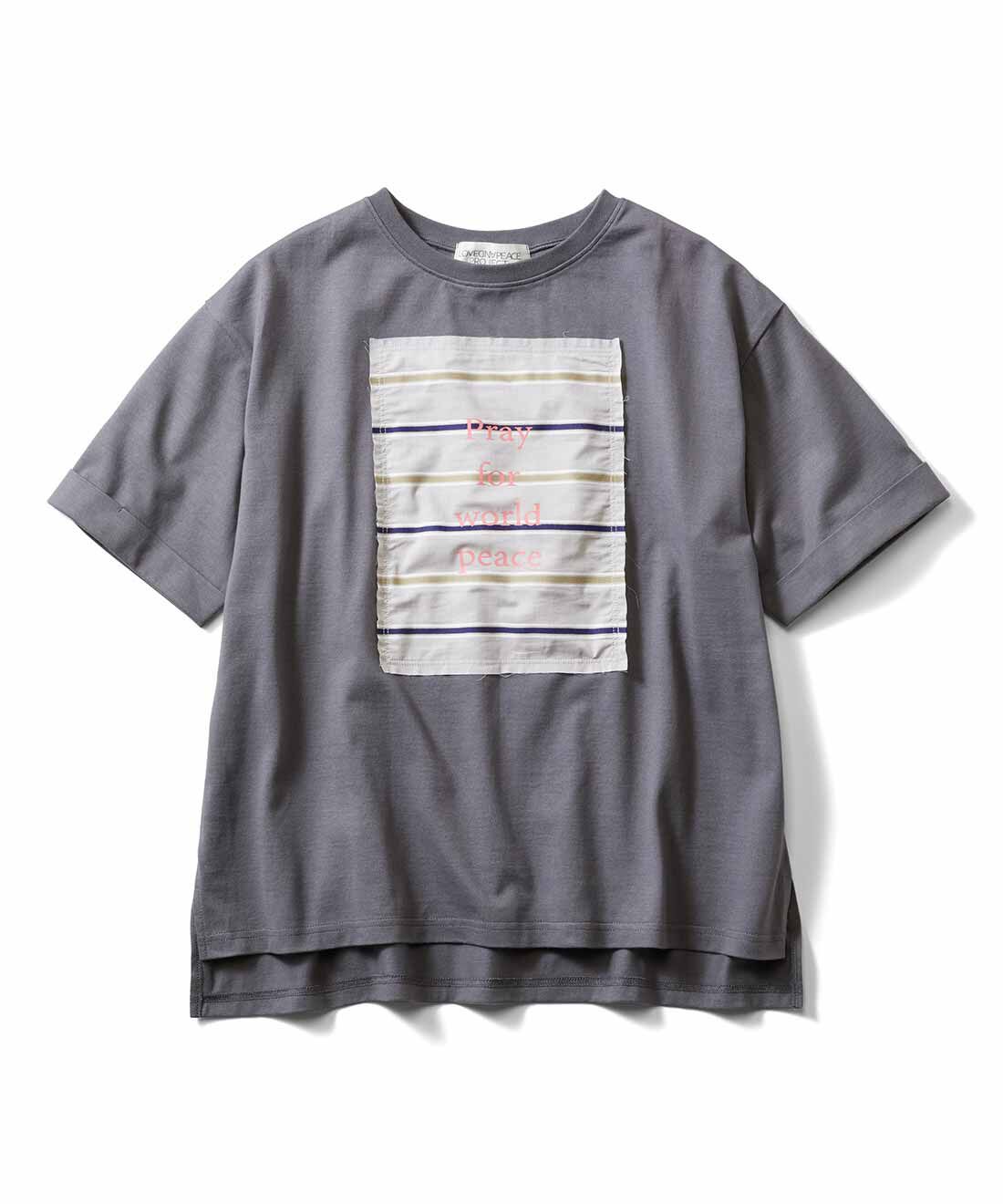 el:ment［エルメント］|el：ment 眠っていた播州織に平和の言葉をのせたオーガニックコットンTシャツ〈きんちゃく付き〉 by LOVE＆PEACE PROJECT