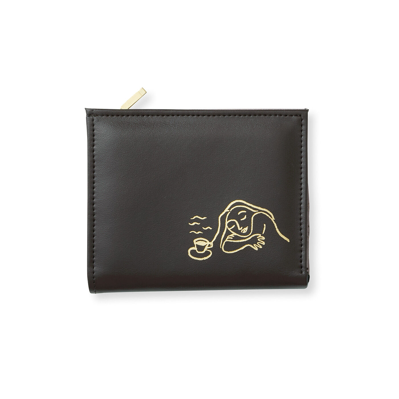 SAANA JA OLLI|サーナ ヤ オッリ×コーヒー混レザー　廃棄コーヒー豆をアップサイクルした二つ折り財布〈チョコモカ〉|〈チョコモカ〉