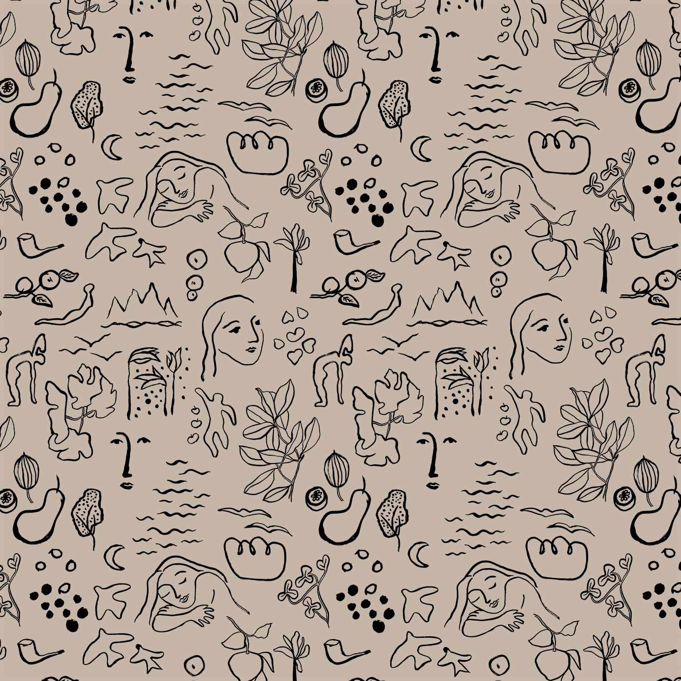 SAANA JA OLLI|サーナ ヤ オッリ×コーヒー混レザー　廃棄コーヒー豆をアップサイクルした二つ折り財布〈チョコモカ〉|【Arcadia　アルカディア】困難な世界の状況の中、私たちはみんな心を落ち着かせるためのよりどころを必要としています。からだにいい食べもの、自然などは、よりよい暮らしの上で重要です。そこで私たちは、一時的に安全な空間、夢のように自由な理想郷を筆に込めました。