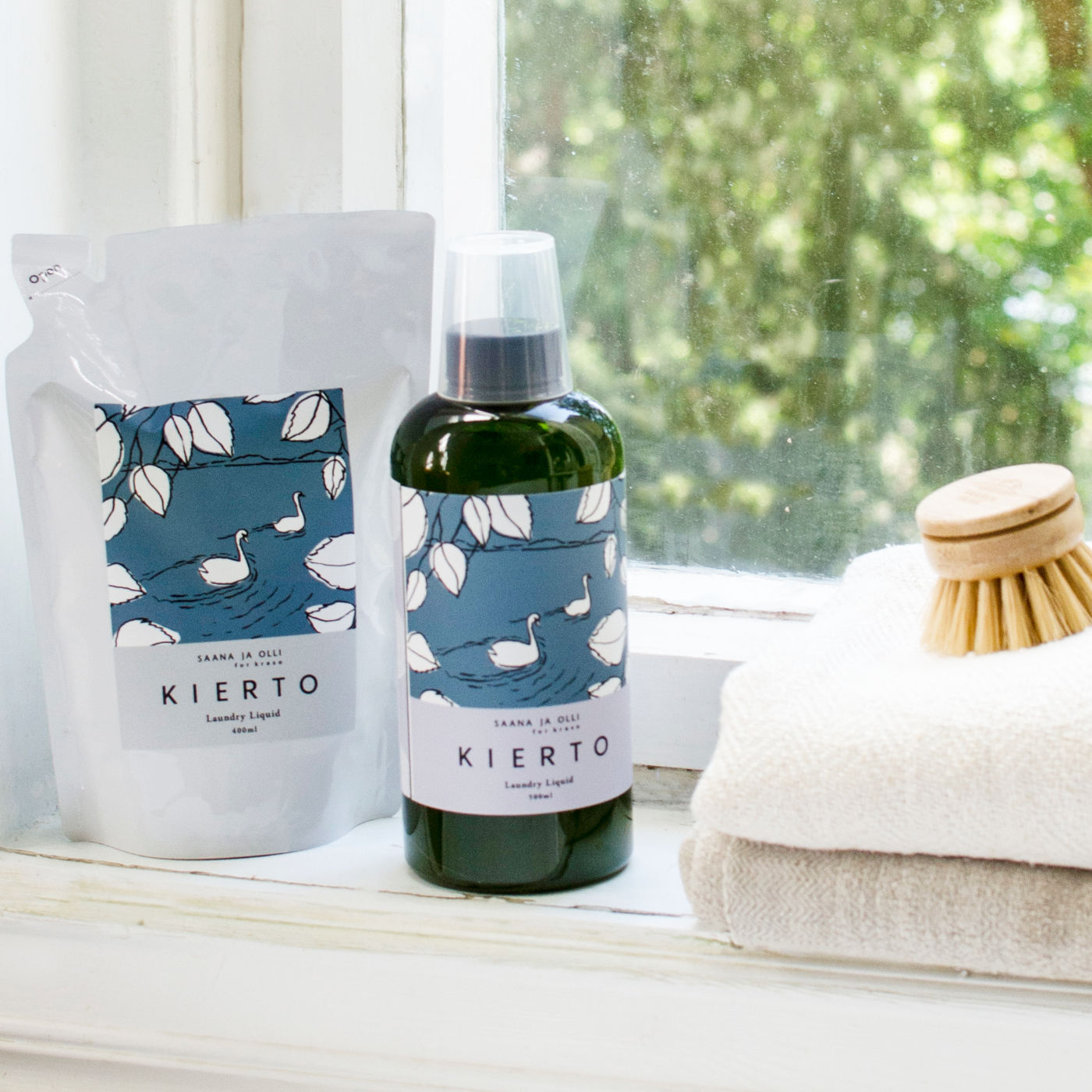 SAANA JA OLLI|サーナ ヤ オッリ 界面活性剤を含まない ハーブで洗う自然由来の衣類洗い KIERTO（キエルト）〈ボトル〉