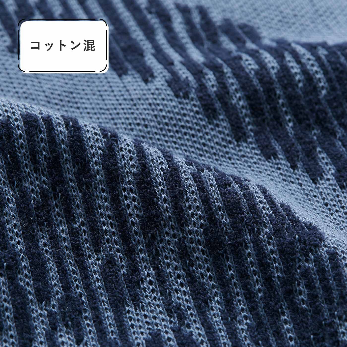 SAANA JA OLLI [サーナヤオッリ]|サーナ ヤ オッリ ニットの産地富山の技術が光る アートをまとう ふくれ編みコットン混ニットベストの会|もっちりした厚みで肩やおなかをしっかりあたためます。