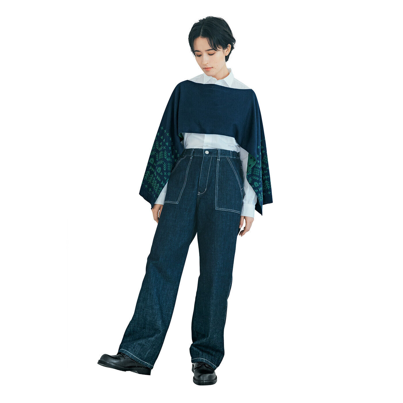 SAANA JA OLLI [サーナヤオッリ]|サーナ ヤ オッリ 広島・福山で出合った パッチポケットストレートデニムパンツ〈インディゴネイビー〉