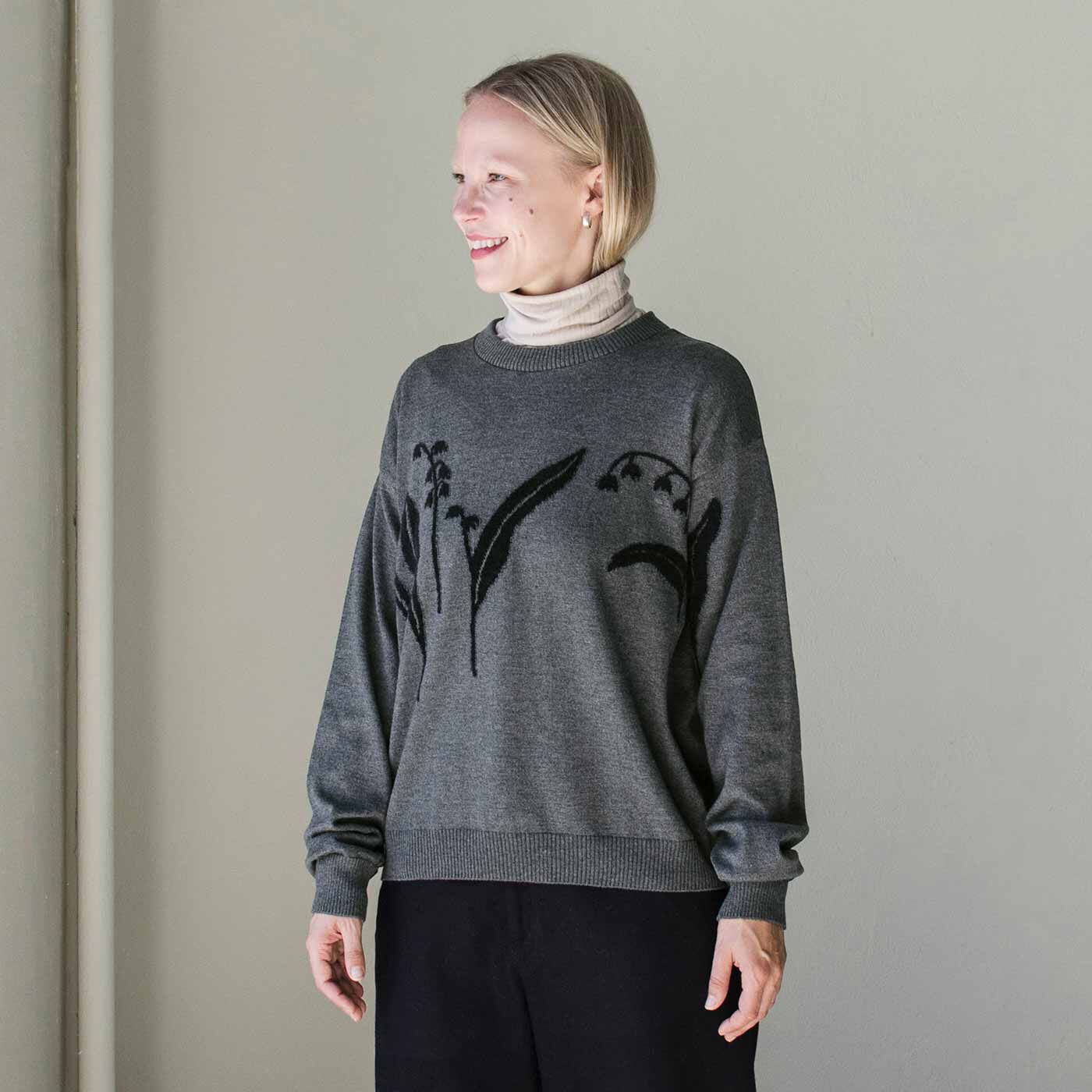SAANA JA OLLI [サーナヤオッリ]|サーナ ヤ オッリ フィンランドの自然と遊びごころを胸に オーガニックコットン混 インターシャニットトップスの会|タートルインナーをレイヤードしても。