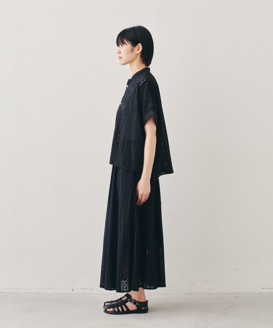 フェリシモファッションニュース|Vincent et Mireille EASY SKIRT【WEB LIMITED ITEMS】|モデル身長：163cm