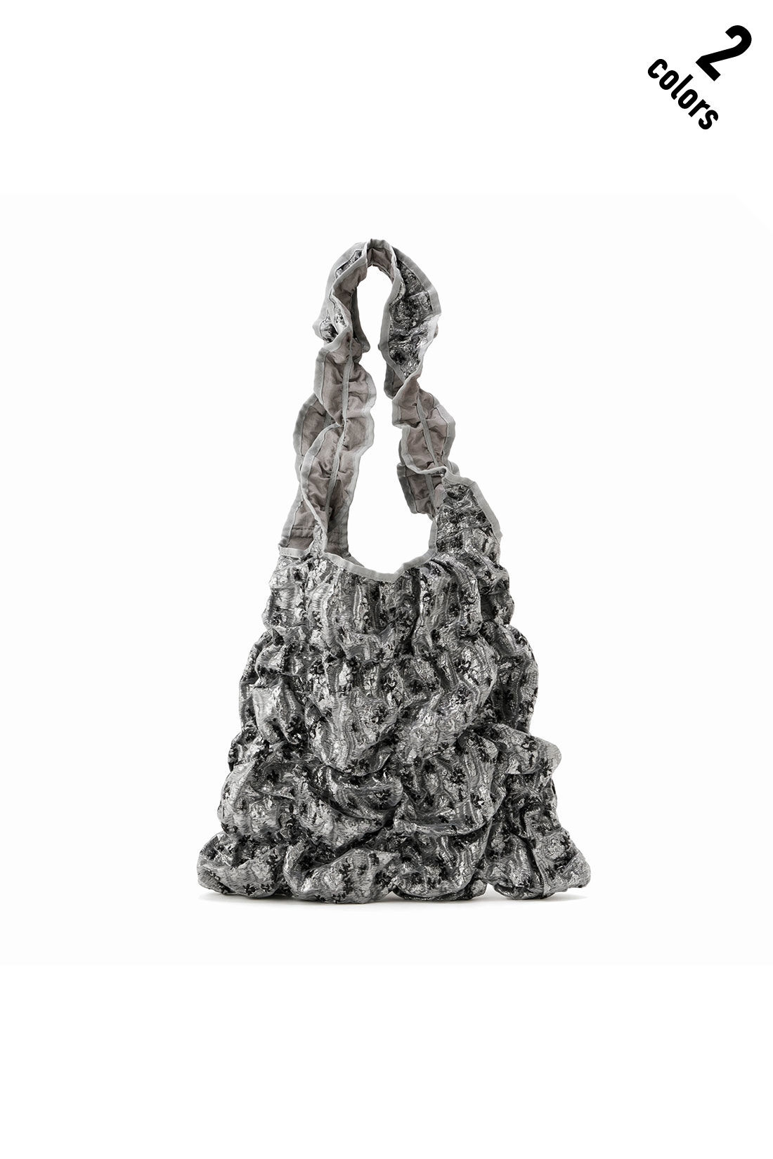 MEDE19F [メデ・ジュウキュウ]|CASSELINI　スクエアギャザートートバッグ【WEB LIMITED ITEMS】|1.シルバー