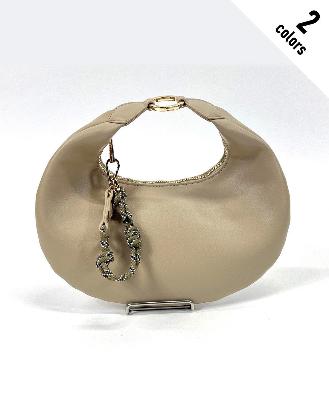 MEDE19F [メデ・ジュウキュウ]|LEVERINS　Paracord moon bag S【WEB LIMITED ITEMS】|1.ライトベージュ