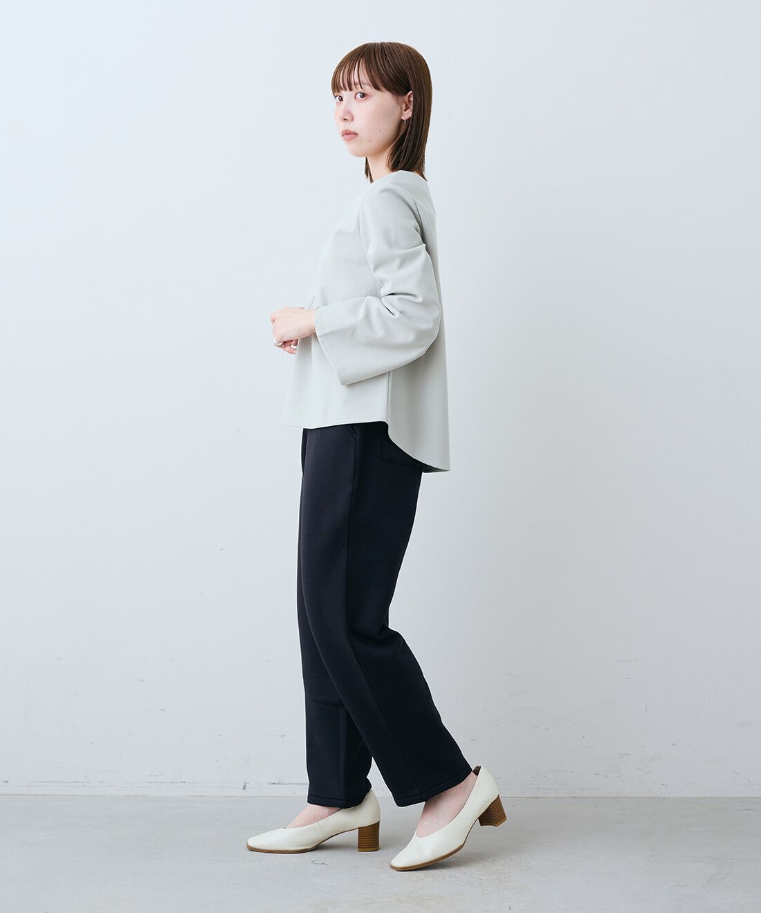 IEDIT［イディット］|ほっと適温トップス〈グリーン〉ＩＥのコーディネート