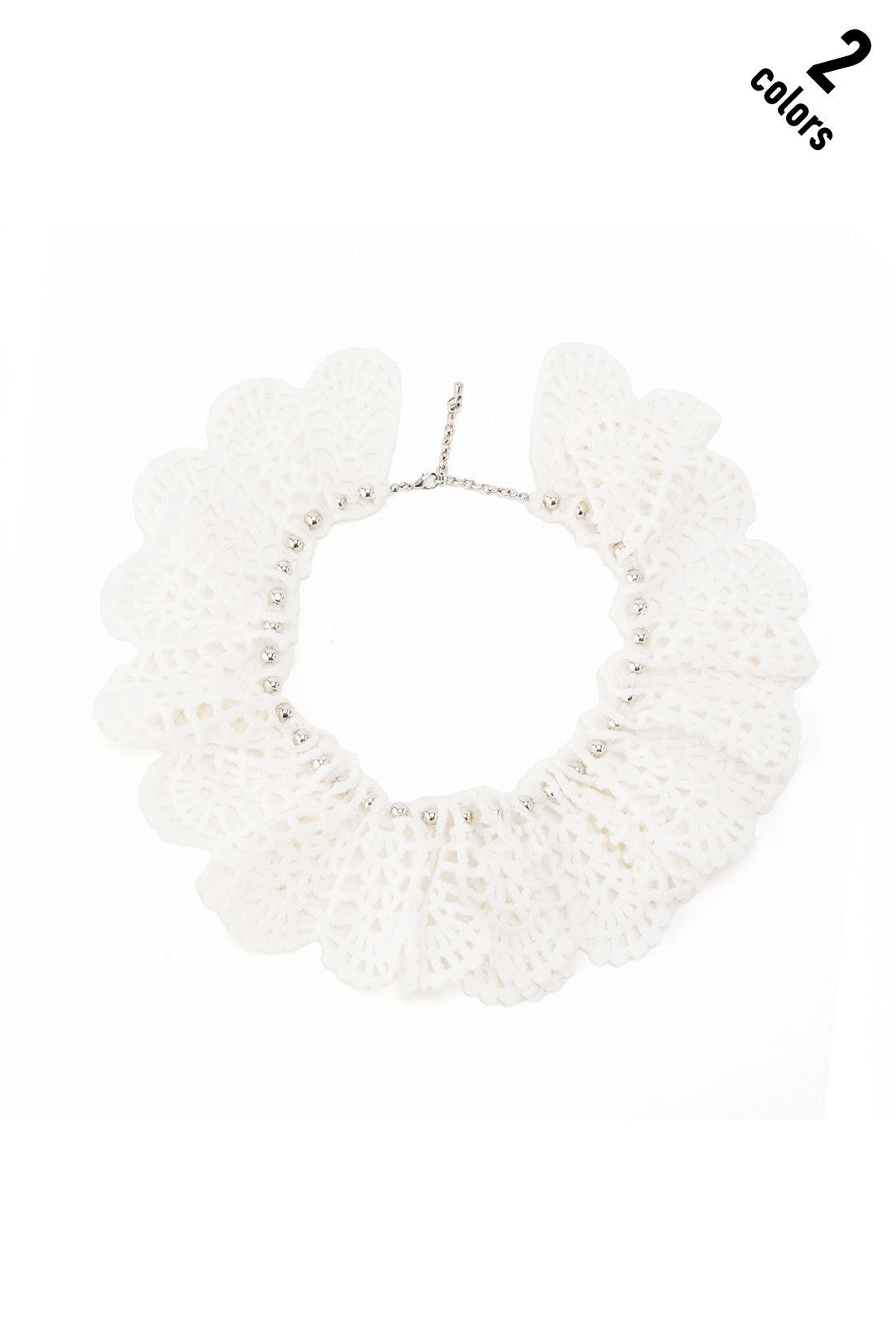 MEDE19F [メデ・ジュウキュウ]|CASSELINI　レース付け襟ネックレス【WEB LIMITED ITEMS】|1.ホワイト