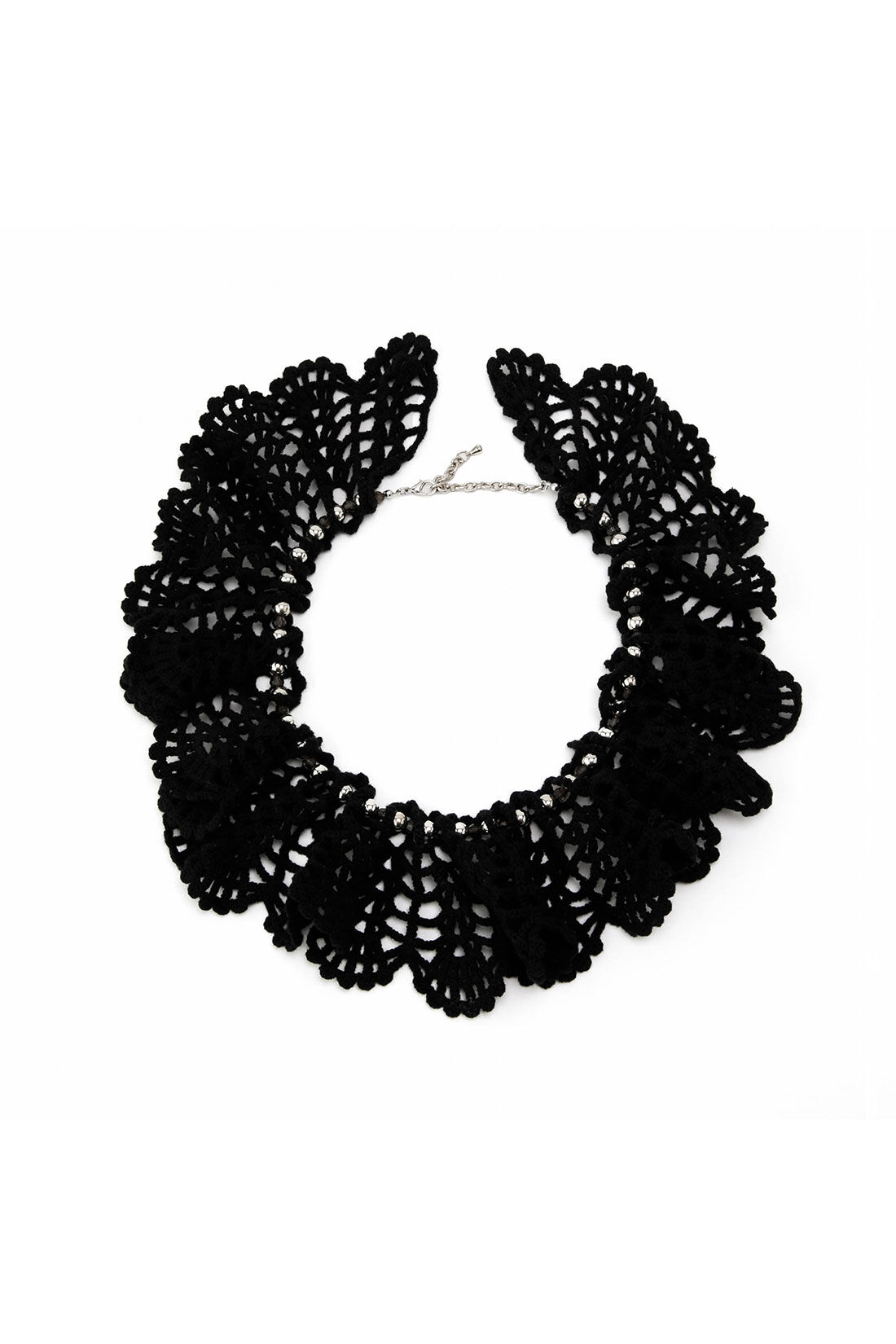 MEDE19F [メデ・ジュウキュウ]|CASSELINI　レース付け襟ネックレス【WEB LIMITED ITEMS】|2.ブラック