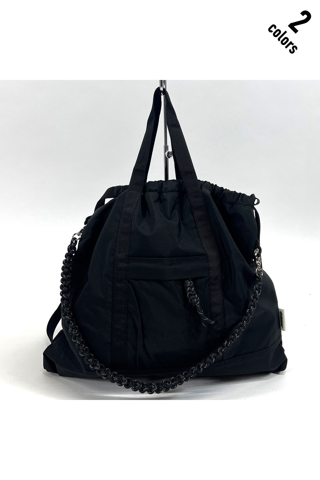 MEDE19F [メデ・ジュウキュウ]|CONTROL FREAK　ナイロン3-WAYスクエアトートバッグ【WEB LIMITED ITEMS】|1.ブラック