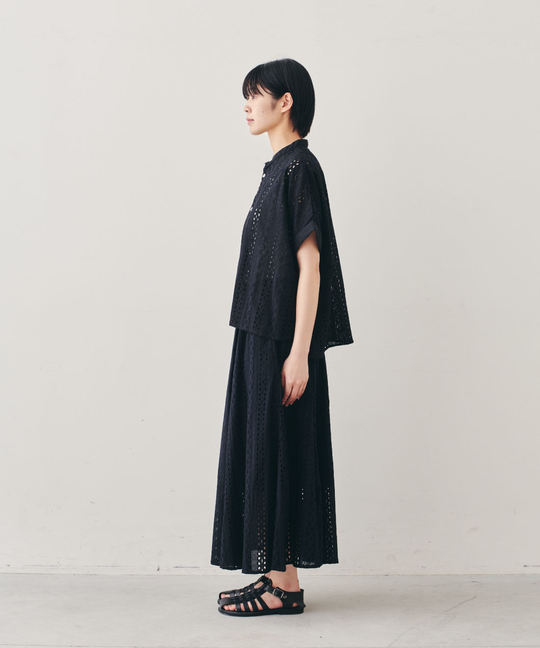 フェリシモファッションニュース|Vincent et Mireille SLEEVELESS BLOUSE【WEB LIMITED ITEMS】|モデル身長：163cm