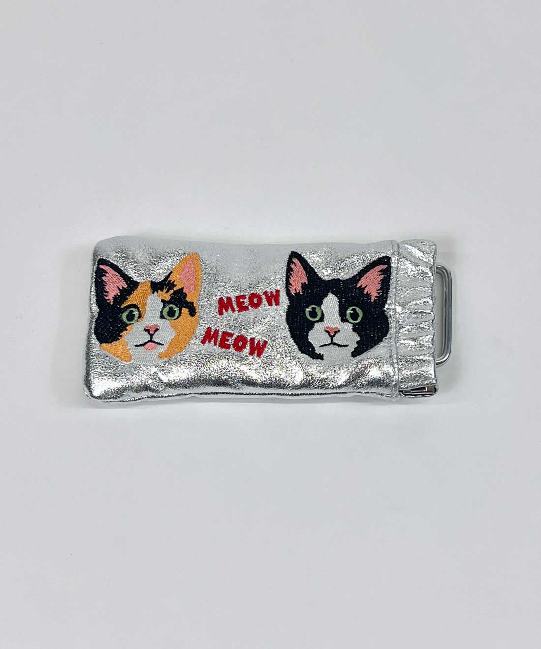 MEDE19F [メデ・ジュウキュウ]|CASSELINI　刺しゅうサングラスケース【WEB LIMITED ITEMS】|1.シルバー