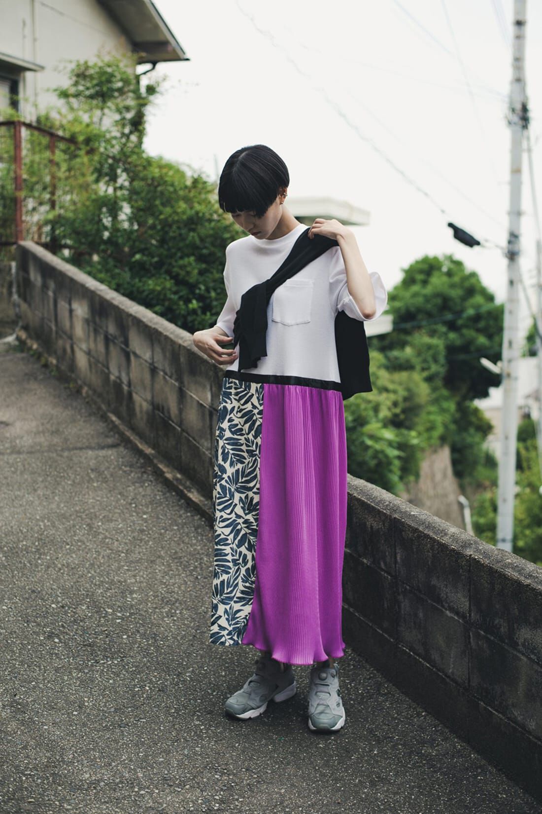 haco!|ｈａｃｏ！　特別感＆オシャレさ＆テンション３割増しな異素材ミックスワンピース　ＹＥＡＨ　ＲＩＧＨＴ！！　ｆｏｒ　ｈａｃｏ！