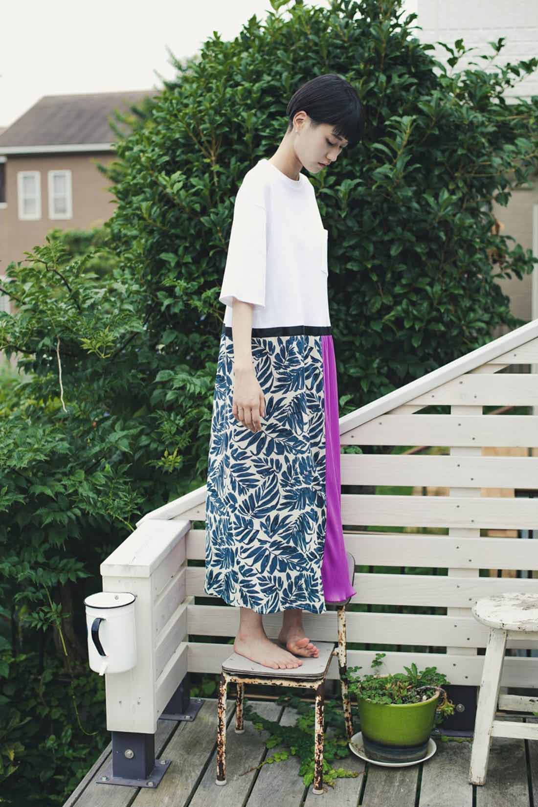 haco!|ｈａｃｏ！　特別感＆オシャレさ＆テンション３割増しな異素材ミックスワンピース　ＹＥＡＨ　ＲＩＧＨＴ！！　ｆｏｒ　ｈａｃｏ！