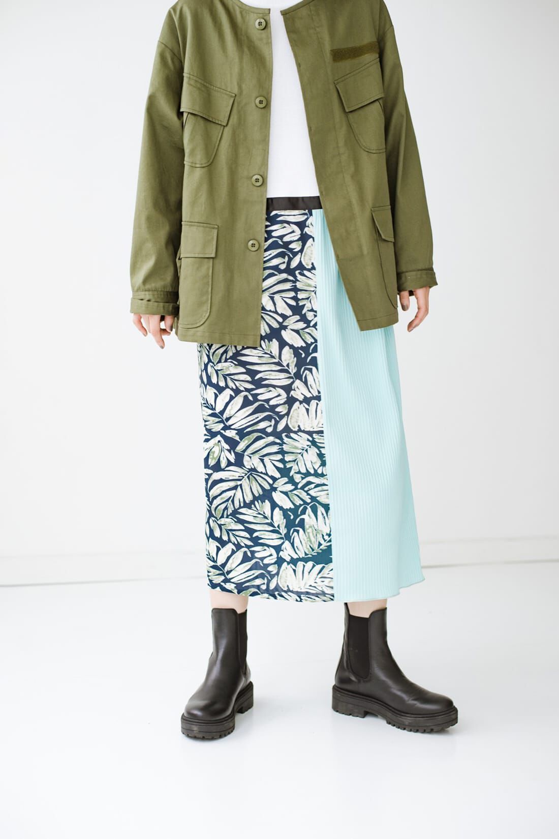 haco!|ｈａｃｏ！　特別感＆オシャレさ＆テンション３割増しな異素材ミックスワンピース　ＹＥＡＨ　ＲＩＧＨＴ！！　ｆｏｒ　ｈａｃｏ！
