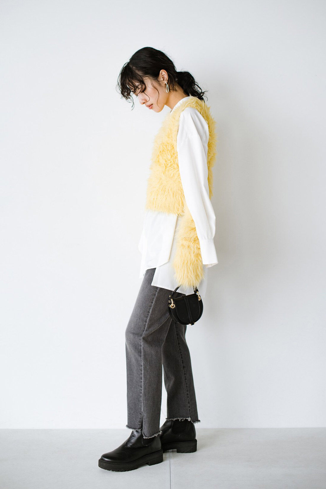 haco!|ｈａｃｏ！×ＮＯＫＩ 花をまとうコラボシリーズ【糸菊】ふわっふわのニット＆アームウォーマー