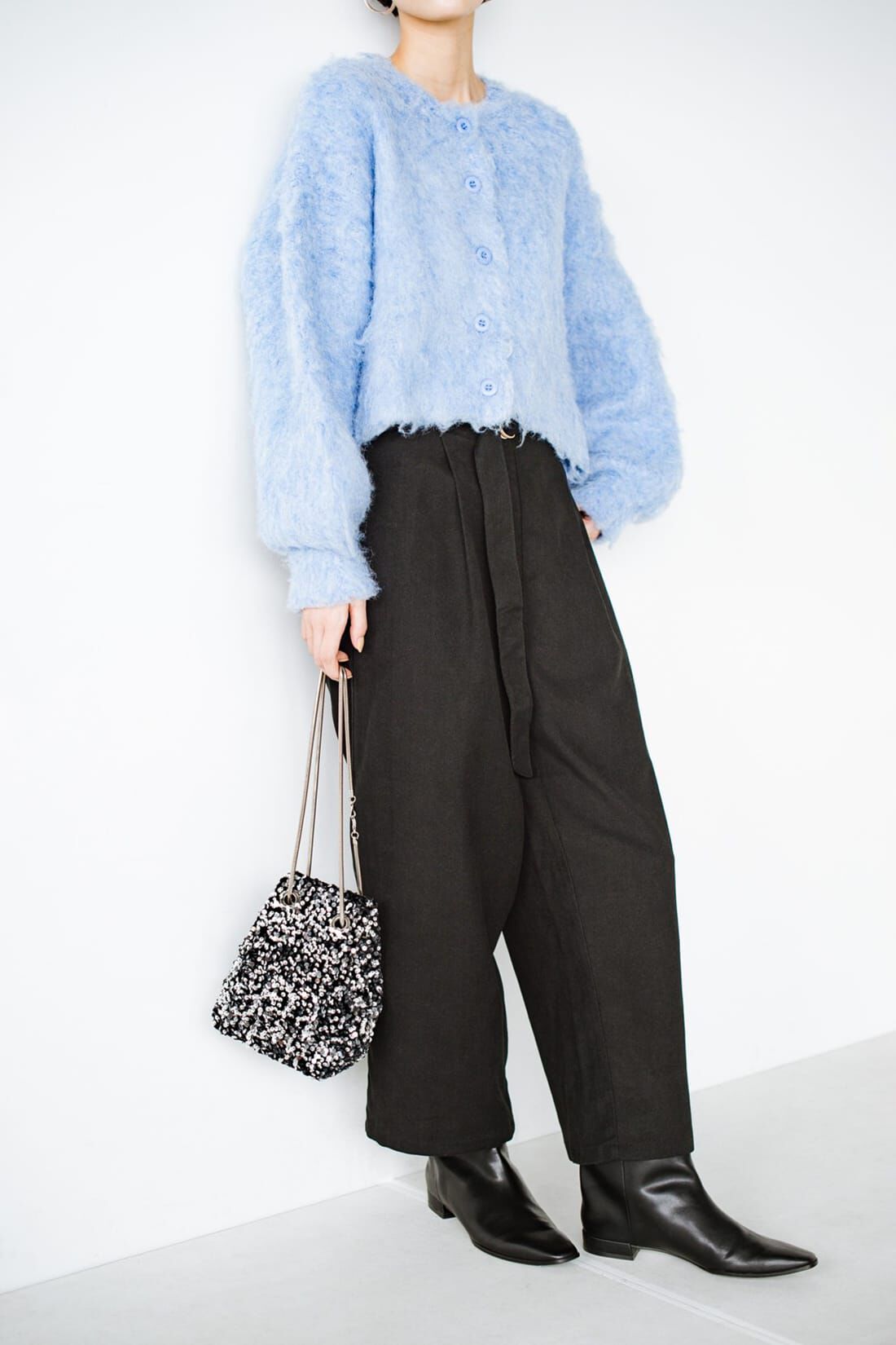 haco!|ＡＮＮＡ ＬＵＮＡ ピーチスキンベルト付きタックパンツ