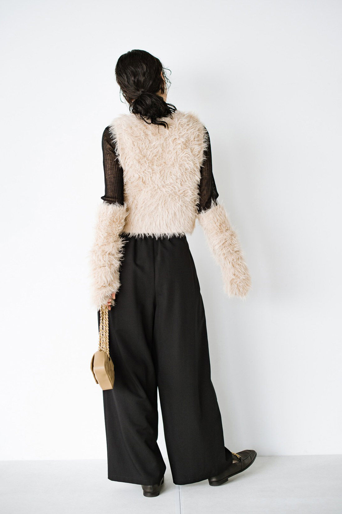 haco!|ｈａｃｏ！×ＮＯＫＩ 花をまとうコラボシリーズ【糸菊】ふわっふわのニット＆アームウォーマー