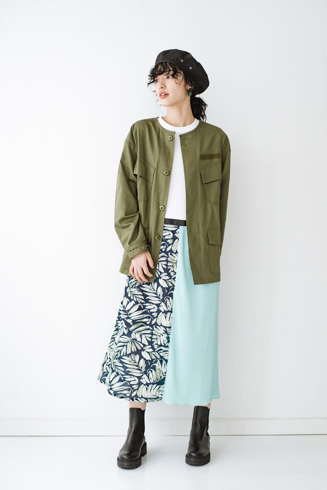 haco!|ｈａｃｏ！　特別感＆オシャレさ＆テンション３割増しな異素材ミックスワンピース　ＹＥＡＨ　ＲＩＧＨＴ！！　ｆｏｒ　ｈａｃｏ！