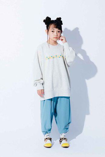 haco! | フラワートレーナー(キッズ)〈オートミール〉