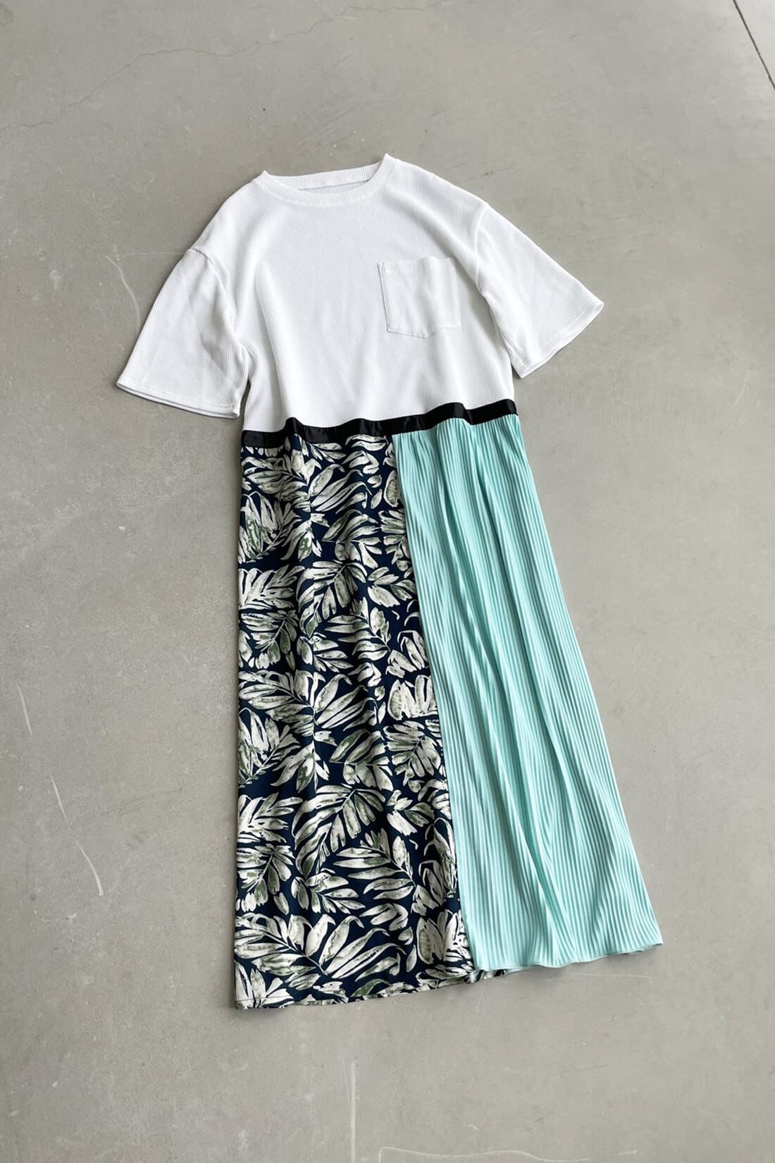 haco!|ｈａｃｏ！　特別感＆オシャレさ＆テンション３割増しな異素材ミックスワンピース　ＹＥＡＨ　ＲＩＧＨＴ！！　ｆｏｒ　ｈａｃｏ！
