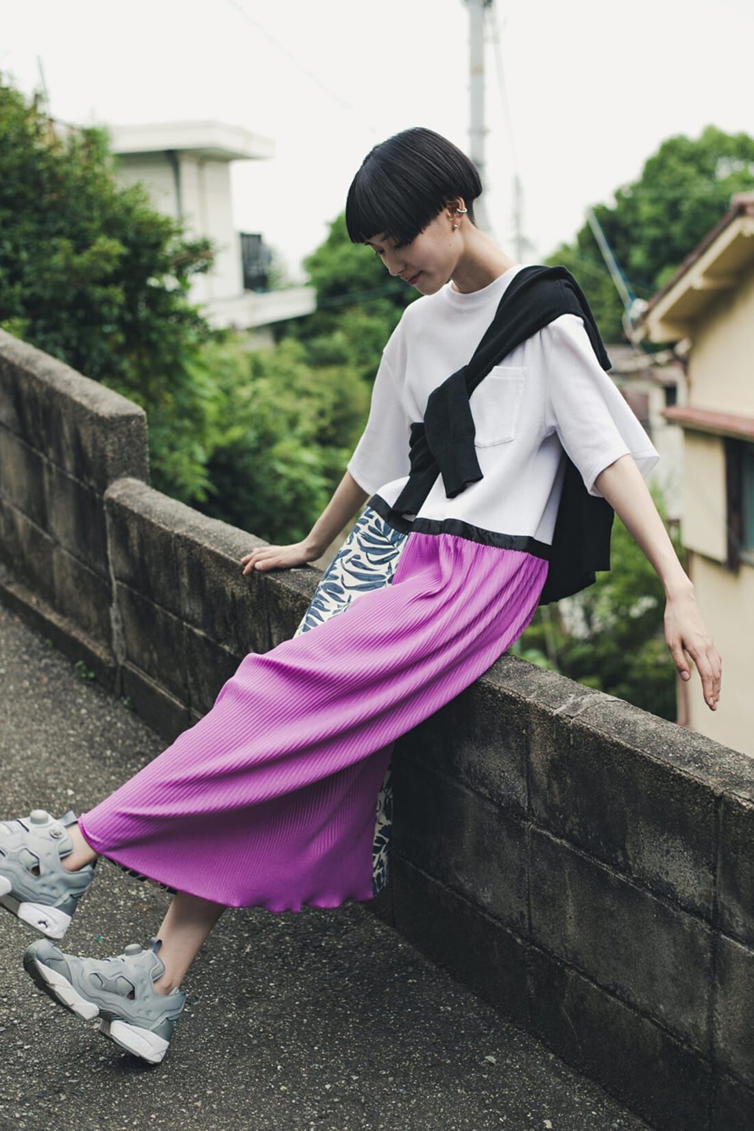 haco!|ｈａｃｏ！　特別感＆オシャレさ＆テンション３割増しな異素材ミックスワンピース　ＹＥＡＨ　ＲＩＧＨＴ！！　ｆｏｒ　ｈａｃｏ！