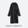凸凹ガウンコート〈ブラック〉