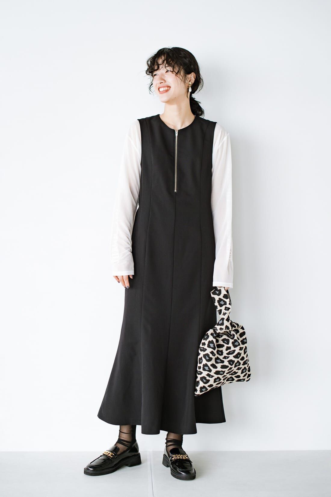 haco!|ｈａｃｏ！ 季節の変化を楽しむ「愛服」 オールシーズンクローゼット常駐 半袖も長袖もオンもオフも華やかにきまるマーメイドワンピース