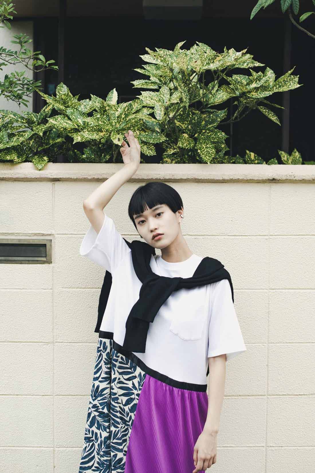 haco!|ｈａｃｏ！　特別感＆オシャレさ＆テンション３割増しな異素材ミックスワンピース　ＹＥＡＨ　ＲＩＧＨＴ！！　ｆｏｒ　ｈａｃｏ！