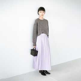 haco! | ハートがチラリとのぞく ラップ風スカート〈パープル〉