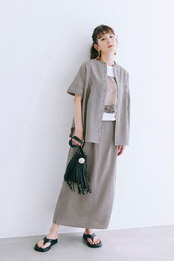 haco! | 普段にも旅行にも TWO-PIECE〈ベージュ〉