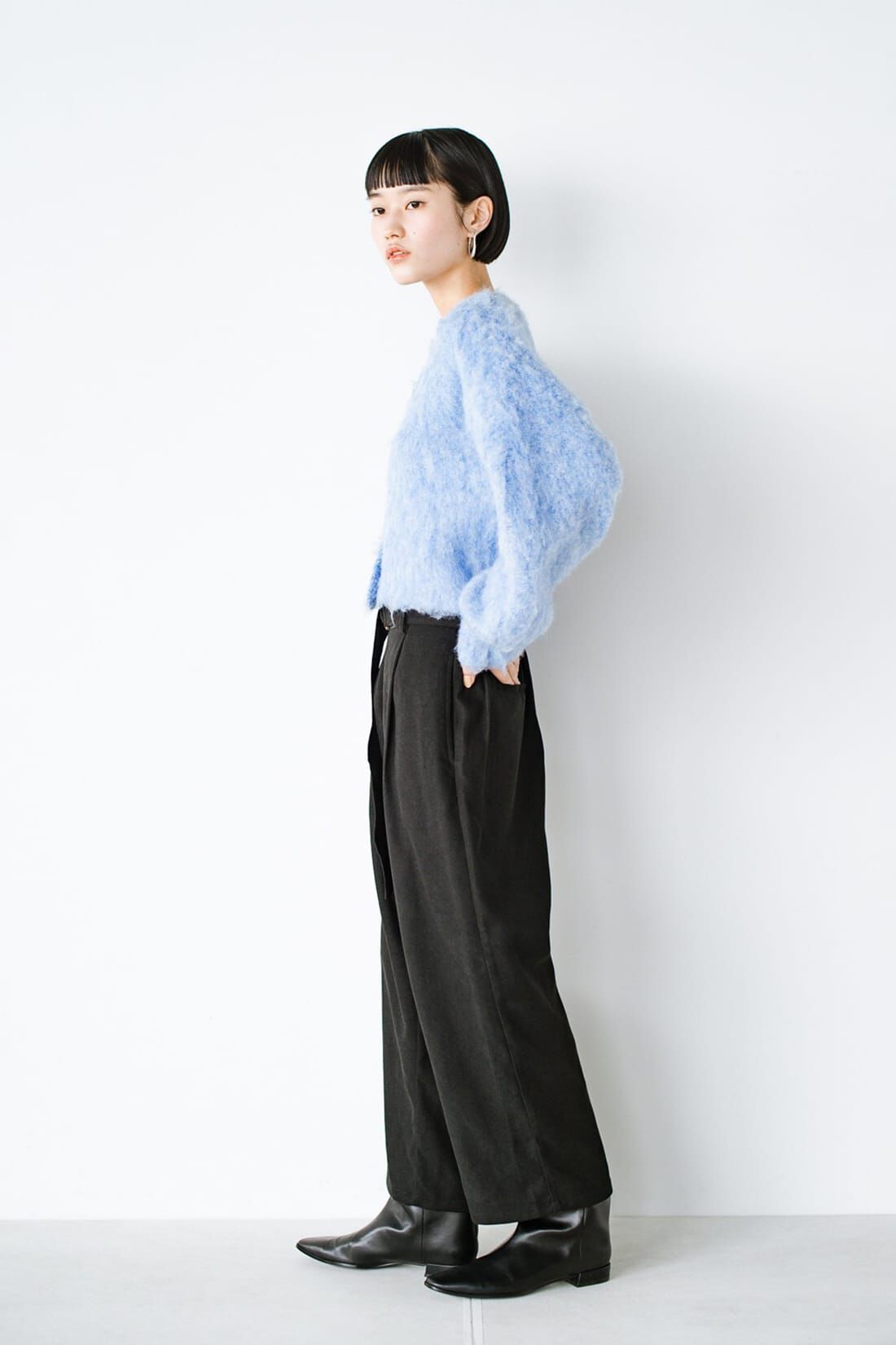 haco!|ＡＮＮＡ ＬＵＮＡ ピーチスキンベルト付きタックパンツ