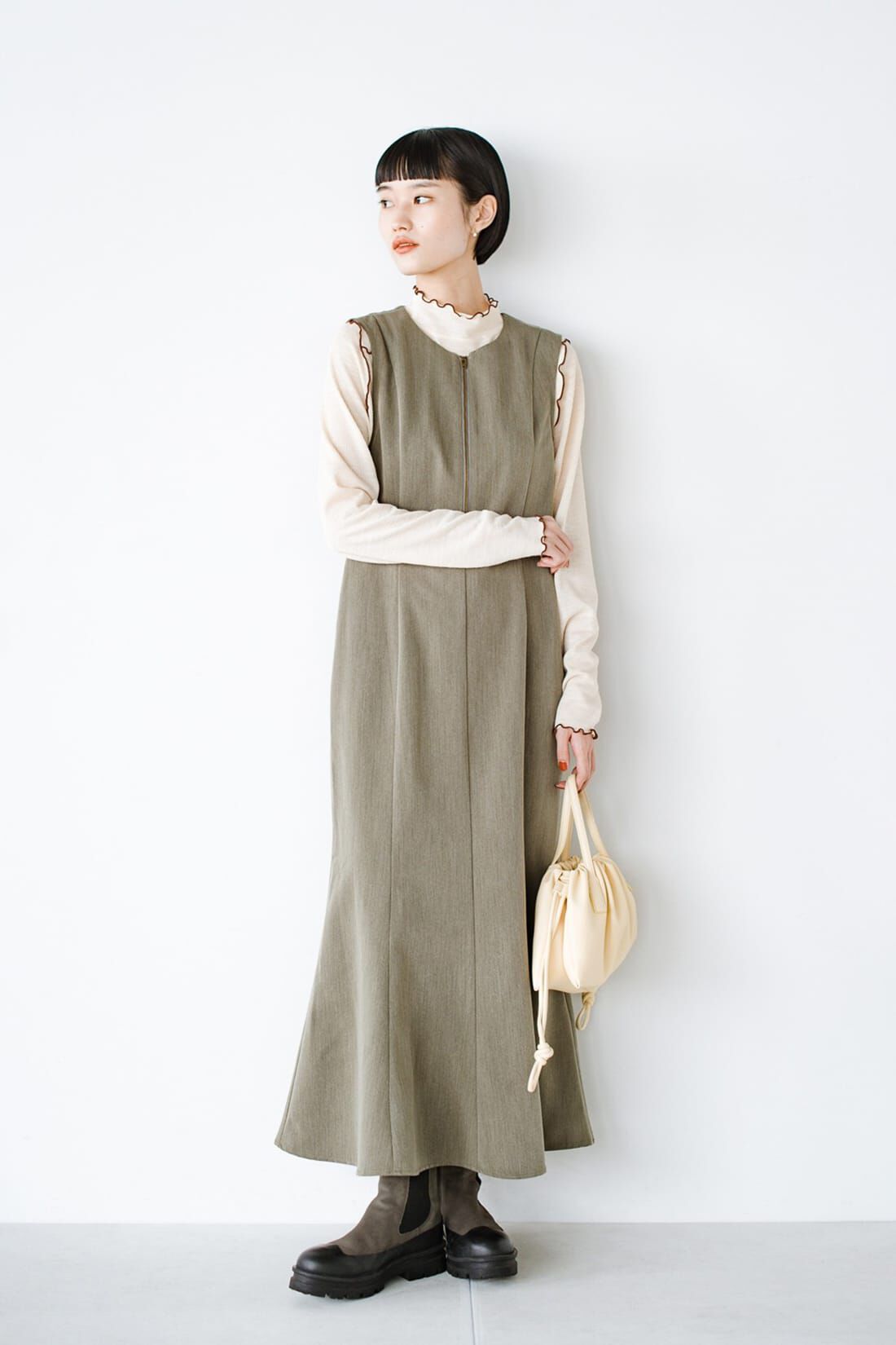 haco!|ｈａｃｏ！ 季節の変化を楽しむ「愛服」 オールシーズンクローゼット常駐 半袖も長袖もオンもオフも華やかにきまるマーメイドワンピース