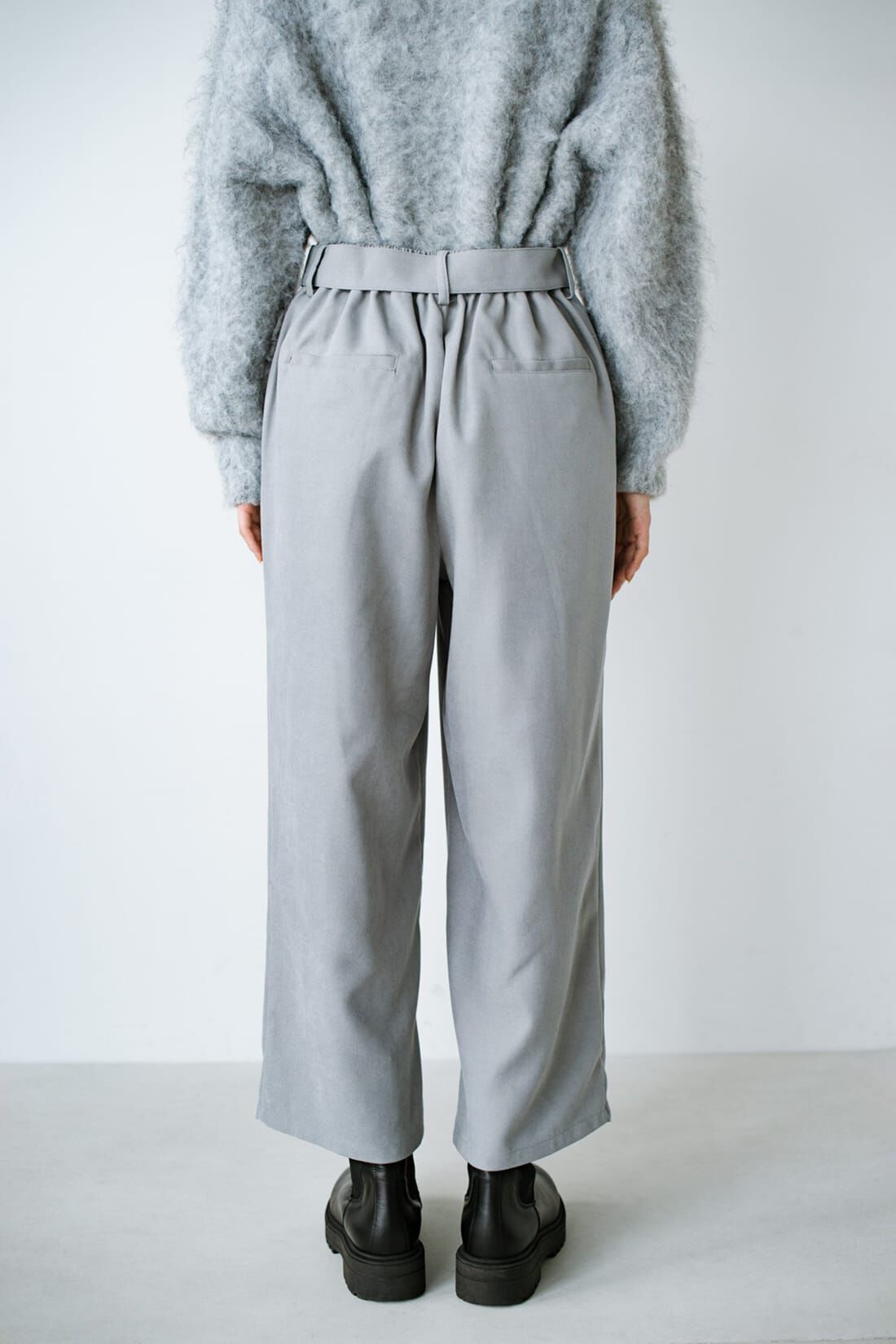 haco!|ＡＮＮＡ ＬＵＮＡ ピーチスキンベルト付きタックパンツ