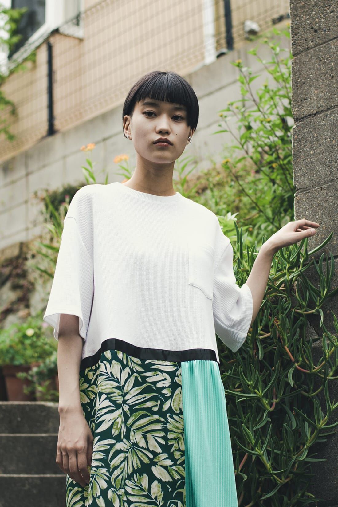 haco!|ｈａｃｏ！　特別感＆オシャレさ＆テンション３割増しな異素材ミックスワンピース　ＹＥＡＨ　ＲＩＧＨＴ！！　ｆｏｒ　ｈａｃｏ！