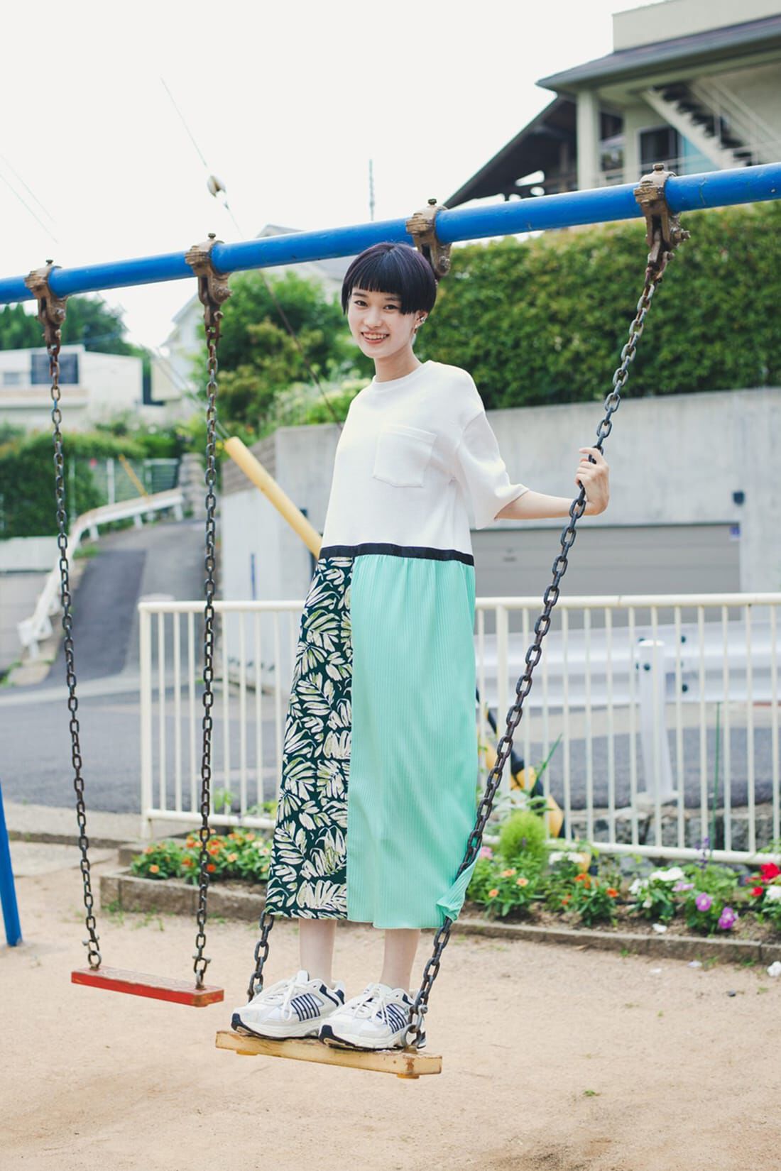 haco!|ｈａｃｏ！　特別感＆オシャレさ＆テンション３割増しな異素材ミックスワンピース　ＹＥＡＨ　ＲＩＧＨＴ！！　ｆｏｒ　ｈａｃｏ！