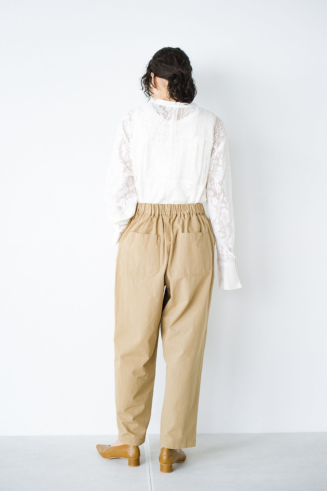 haco!|haco! 別注 refined works シルエットのかっこよさと楽ちんさに定評がある！ツイルテーパードパンツ