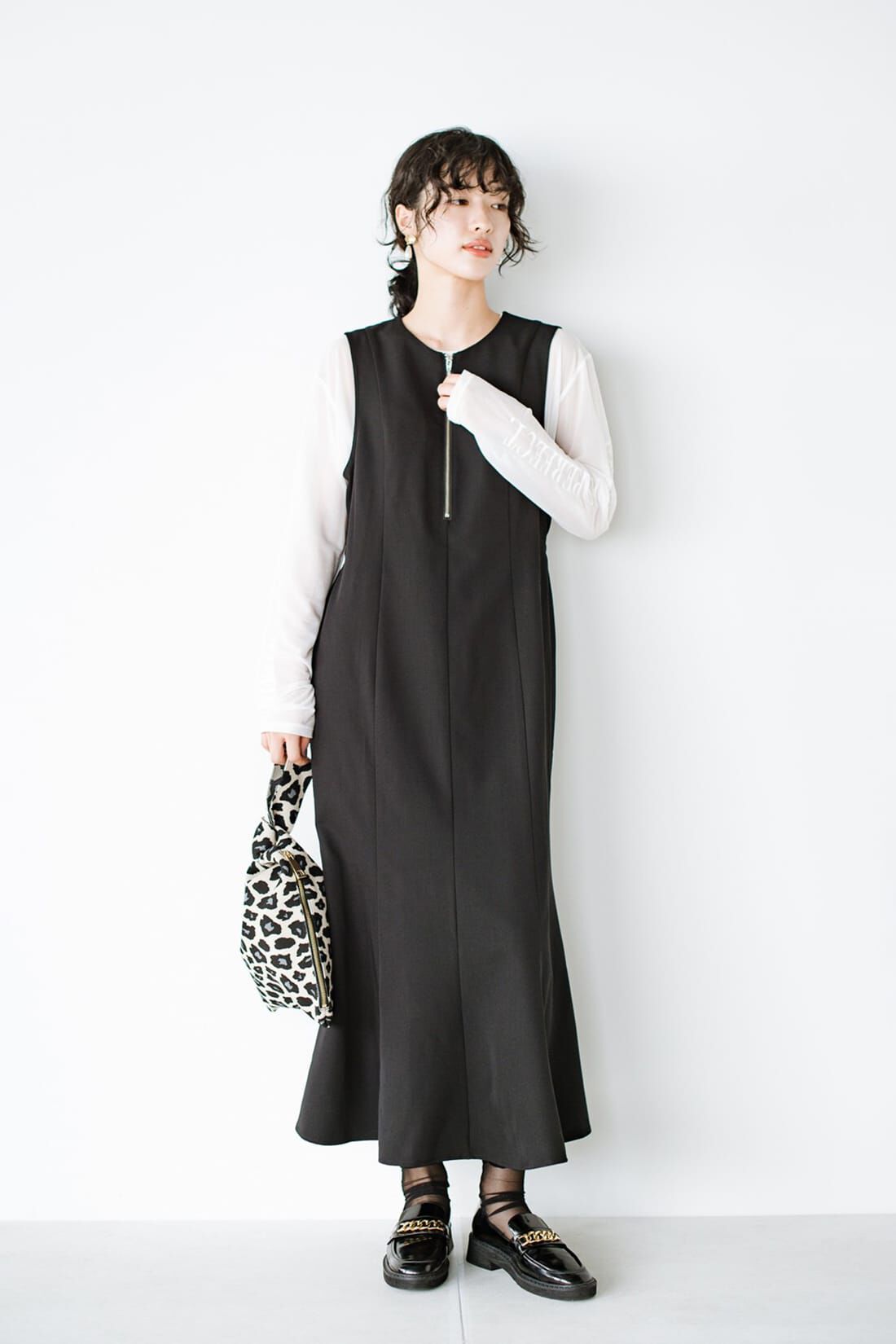 haco!|ｈａｃｏ！ 季節の変化を楽しむ「愛服」 オールシーズンクローゼット常駐 半袖も長袖もオンもオフも華やかにきまるマーメイドワンピース