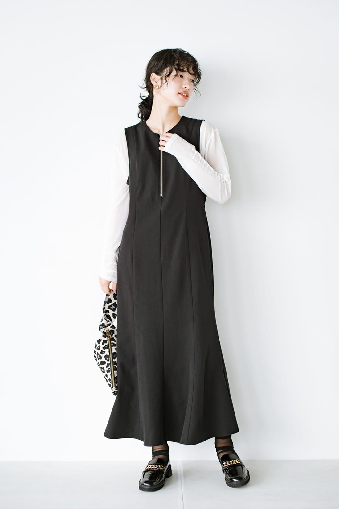 haco!|ｈａｃｏ！ 季節の変化を楽しむ「愛服」 オールシーズンクローゼット常駐 半袖も長袖もオンもオフも華やかにきまるマーメイドワンピース