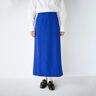 オシャレ見えして便利なストレッチスカート〈ブルー〉