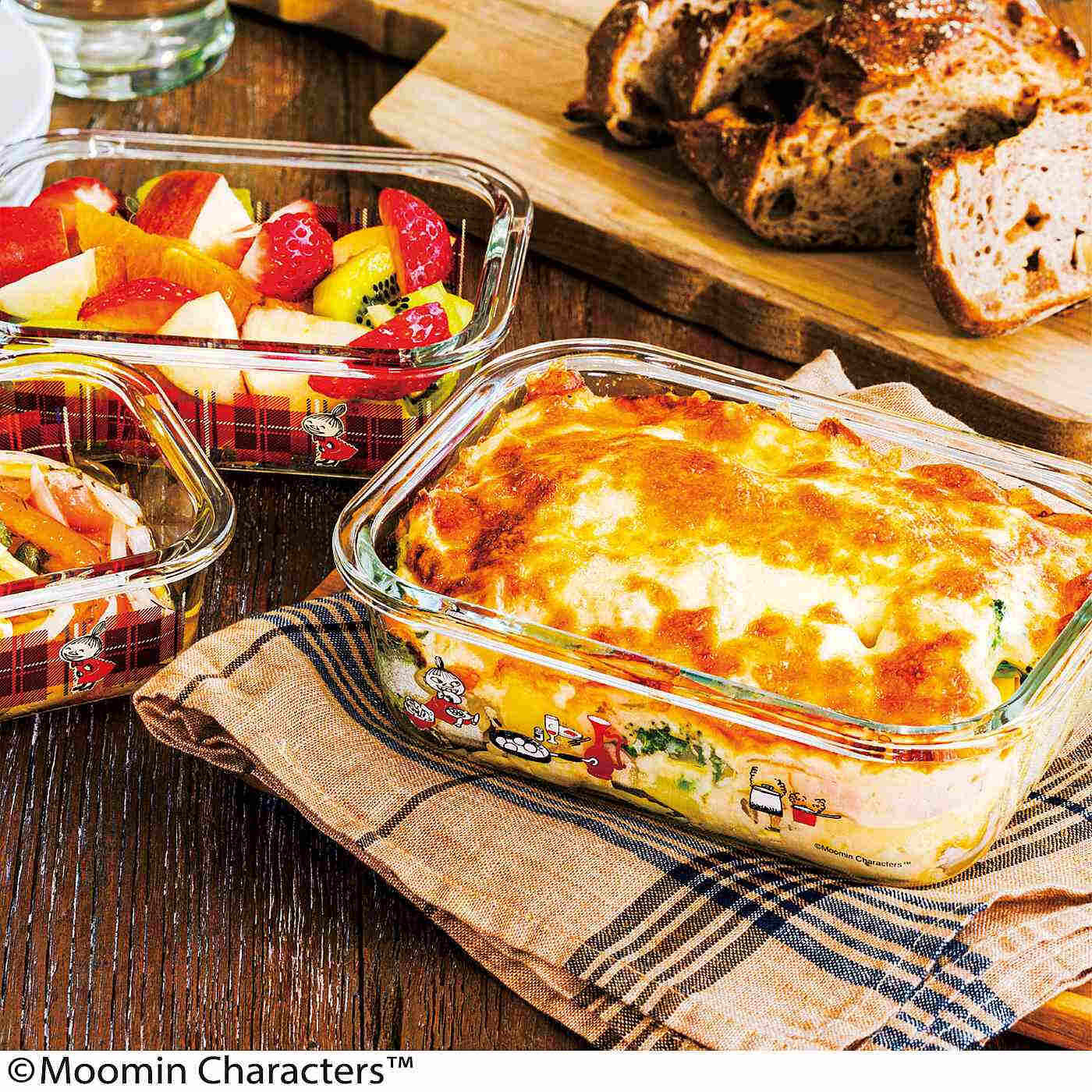 フェリシモギフトショップ|ムーミン　オーブンもレンジも冷凍も　そのまま食卓に出せるガラス製保存容器〈６５０ml〉
