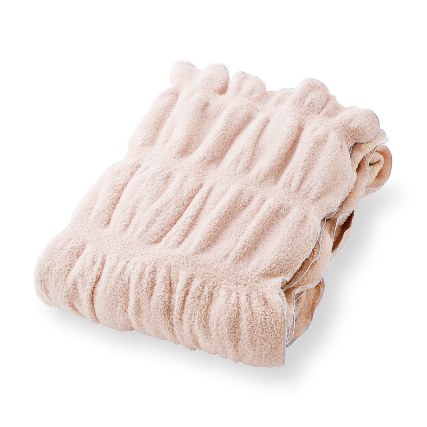 フェリシモギフトショップ|クーフゥ　からだにやさしくフィットしながらすっぽり包み込む　マシュマロみたいなふわふわのびのびケット〈ピンクベージュ〉