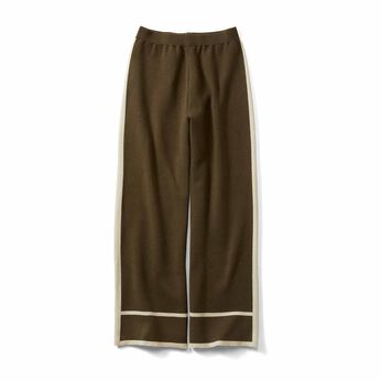 フェリシモギフトショップ | もちもちニット　ラインニットパンツＫＨリブイン